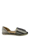 Eric Michael Women's Dominique Slip On Espadrille In Black/ Beige In Multi
