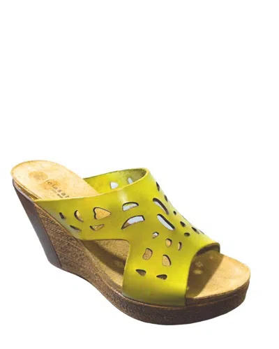 Eric Michael Women's Eden Wedge Sandals In Pistachio In Multi
