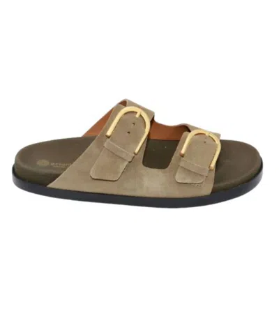 Eric Michael Women's Gianna Footbed Sandal In Khaki In Brown