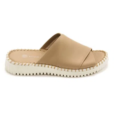 Eric Michael Women's Gloria Slide Sandals In Taupe In Multi