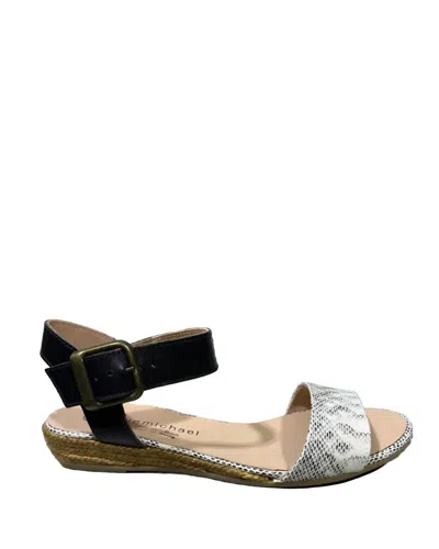 Eric Michael Women's Hylena Amanda Strap Sandals In Snake/ Beige In Multi
