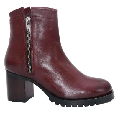 Eric Michael Women's Jocelyn Ankle Bootie In Bordeaux In Brown