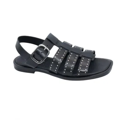 Eric Michael Women's Julia T-strap Sandal In Black/silver