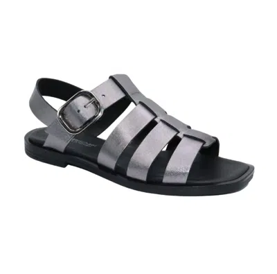 Eric Michael Women's Julia T-strap Sandal In Pewter In Multi