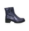 Eric Michael Women Leah Boot In Blue Metallic In Multi