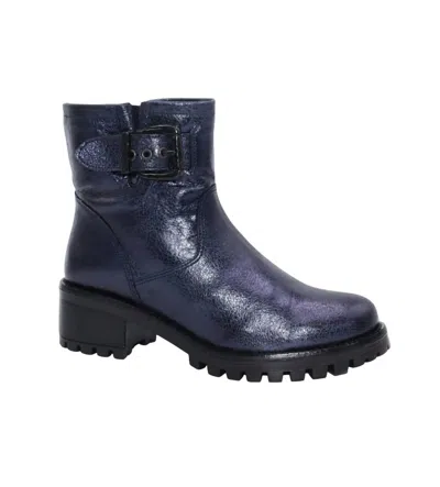 Eric Michael Women's Leah Bootie In Blue Metallic