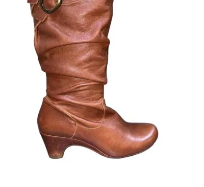 Eric Michael Women's Liat Luggage Boots In Chocolate Brown In Multi