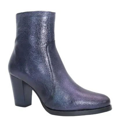 Eric Michael Women's Liza Ankle Boot In Blue Metallic