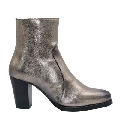 Eric Michael Women's Liza Ankle Boot In Gold Metallic In Gray
