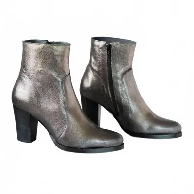Eric Michael Women's Liza Ankle Boot In Pewter In Silver