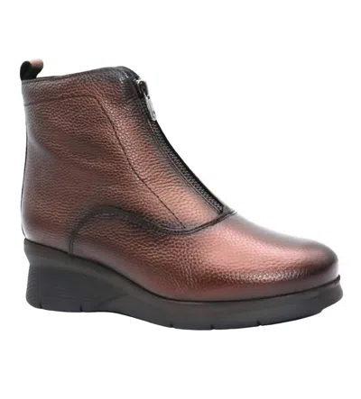 Eric Michael Women's Mandy Wedge Bootie In Copper In Brown