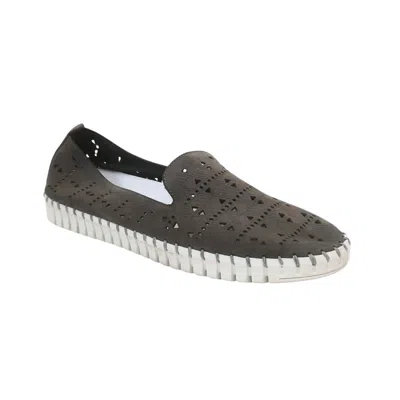 Eric Michael Women's Maria Slip-on In Denim Nubuck In Brown