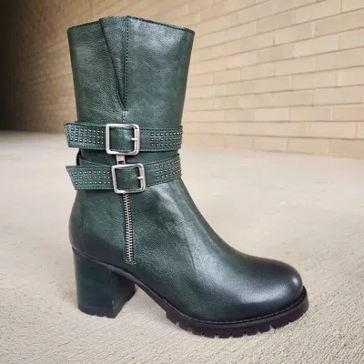 Eric Michael Women's Mariska Mid Calf Boot In Green