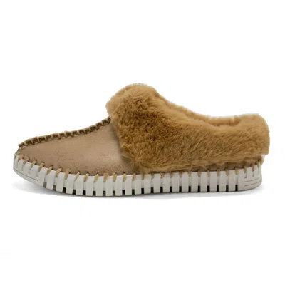 Eric Michael Women's Mina Mules In Taupe In Gold
