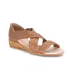 Eric Michael Women's Nettie Flat Sandals In Tan In Multi