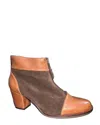 Eric Michael Women's Palma Ankle Boots In Brown Combo In Multi