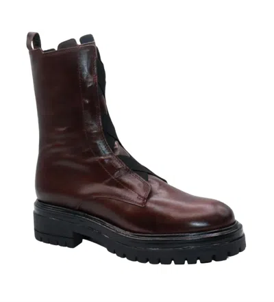 Eric Michael Women's Quest Combat Boot In Bordeaux In Burgundy