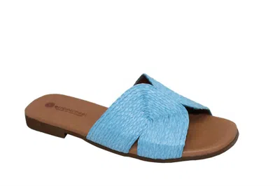 ERIC MICHAEL WOMEN'S RAFFI FLAT IN BLUE