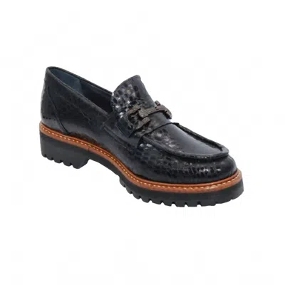 Eric Michael Women's Sanibel Loafer In Black Croc