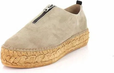 Eric Michael Women's Serena Slip On In Beige Nubuck In Gray