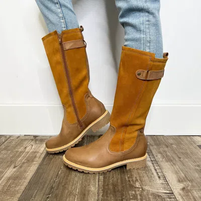 Eric Michael Women's Tall Boot In Tan In Multi