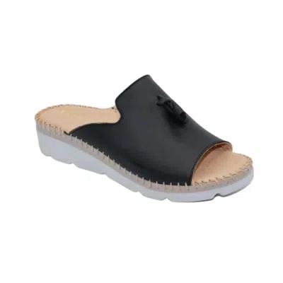 Eric Michael Women's Tassel Slide Sandals In Black