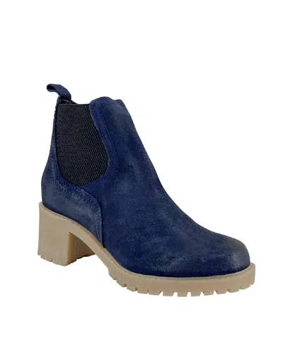 Eric Michael Women Trento Waterproof Chelsea Boot In Navy In Blue