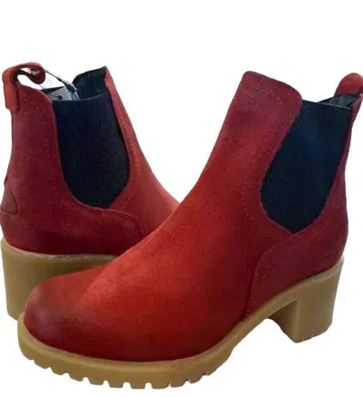 Eric Michael Women Trento Waterproof Chelsea Boot In Red