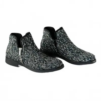 ERIC MICHAEL WOMEN'S TYRA ANKLE BOOT IN BLACK BELGIUM