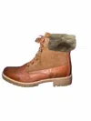 Eric Michael Women's Utah Booties In Cognac In Green