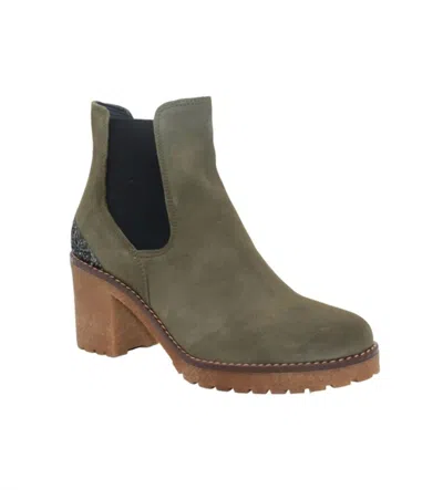 Eric Michael Women's Vespa Bootie In Khaki In Green