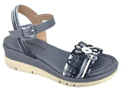 Eric Michael Women's Vivian Sandal In Blue/grey