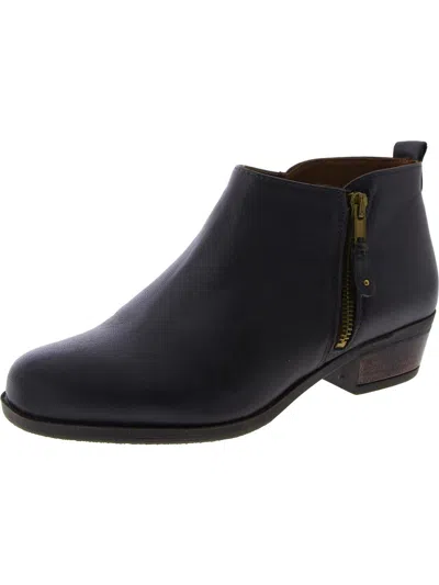 Eric Michael Womens Leather Comfort Booties In Blue