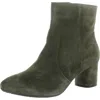 Eric Michael Womens Zipper Suede Booties In Grey