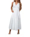 Erica Wilson Clementine Wrap Dress In Off-white In White