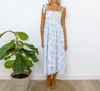 Erica Wilson Endless Summer Dorothy Midi Dress In Blue In Blue