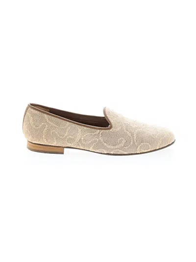 Pre-owned Erica Wilson Flats In Ivory