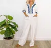Erica Wilson Jetties Jumpsuit In White