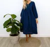 Erica Wilson Manoush Dress In Navy