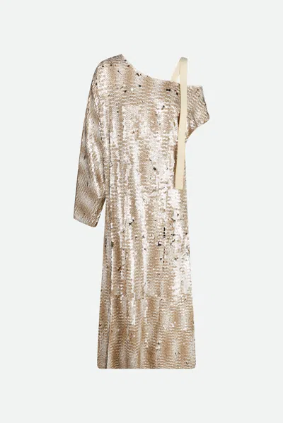 Erika Cavallini Abito Paillettes Oro