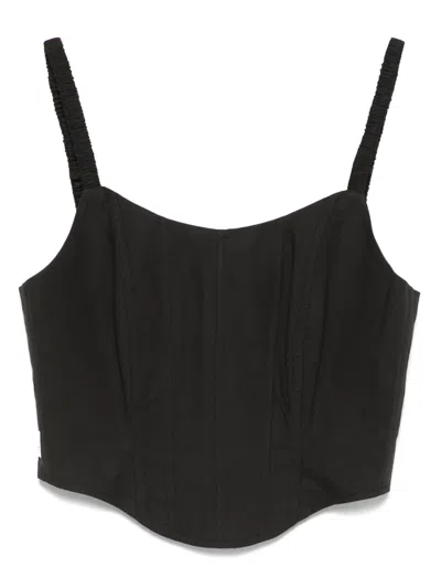 Erika Cavallini Agata Corset Top In Black