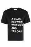 Erika Cavallini Short-sleeved T-shirt In St Nero Stampa