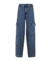 Erika Cavallini Cargo Jeans In Blue