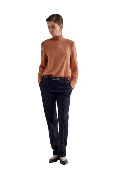 Erika Cavallini Blue Achilles Woman  Node Neck In Brown