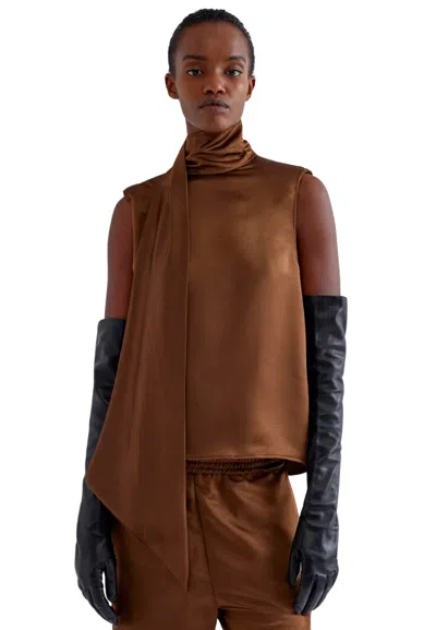 Erika Cavallini Blue Achilles Woman  Polished In Brown