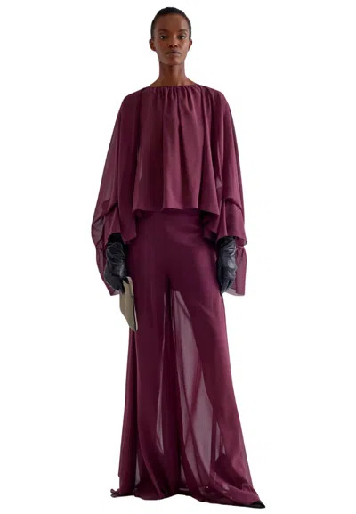 Erika Cavallini Blue Waist Woman  Rouge In Burgundy