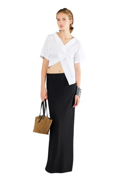 Erika Cavallini Blue Woman  Side Button In White