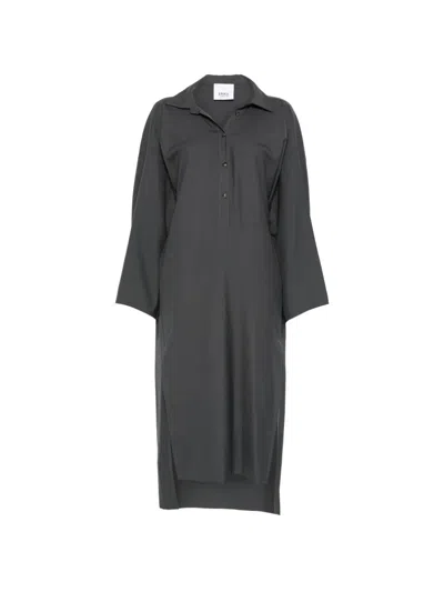 Erika Cavallini Button Front Dress In Black
