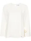 Erika Cavallini Cady Texture Blouse In White