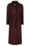 Erika Cavallini Cappotto Diletta In Burgundy
